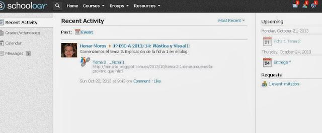 Schoology ...otra manera de dar clase