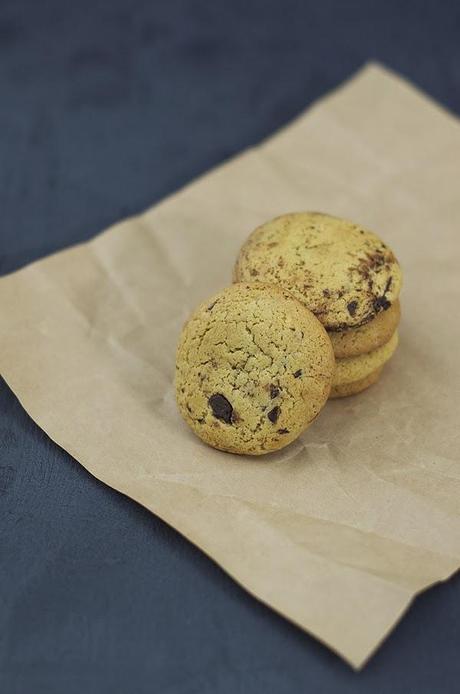 Galletas de chocolate de menta y de chocolate blanco