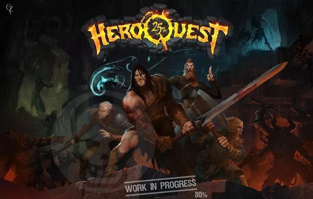 Portada(WIP) de la caja de Heroquest 25th