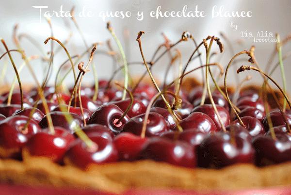 Tarta de queso y chocolate blanco