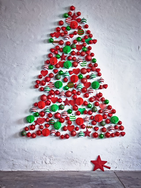ARBOLES DE NAVIDAD EN LA PARED