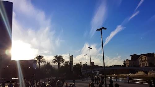 Paseando por el Guggenheim Bilbao.