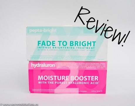 DOBLE RECOMENDACIÓN DE HOY: HYDRALURON Y PEPTA-BRIGHT.