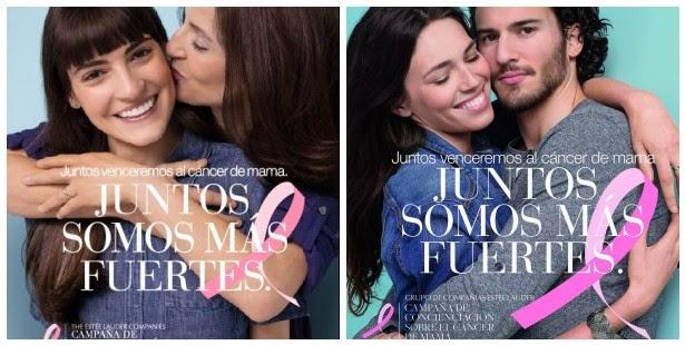 JUNTOS SOMOS MÁS FUERTES, NUEVA CAMPAÑA DE ESTÉE LAUDER CONTRA EL CÁNCER DE MAMA.