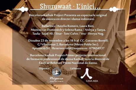 Espectáculo de kathak en Barcelona
