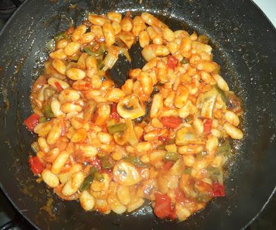 Trenza de Verduras, Legumbres y Gambas Trenza de Verduras, Legumbres y Gambas