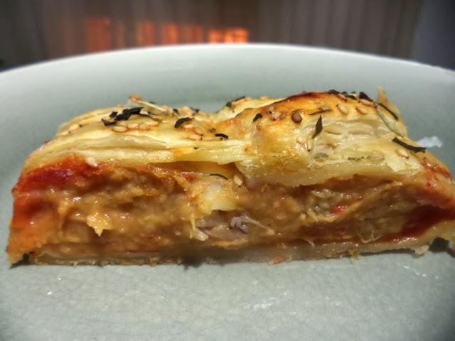 Trenza de Verduras, Legumbres y Gambas Trenza de Verduras, Legumbres y Gambas