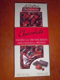 chocolate de fresas y arandanos 