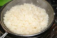 Popietas (Paupiette) de Lenguado y Gambas en Salsa Americana con Arroz