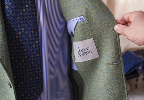 Review Americana tweed verde de López Aragón.