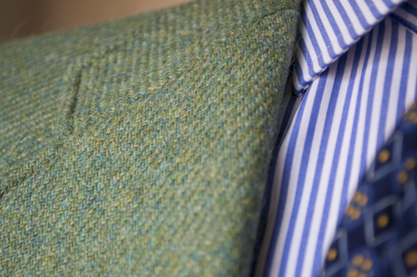 Review Americana tweed verde de López Aragón.