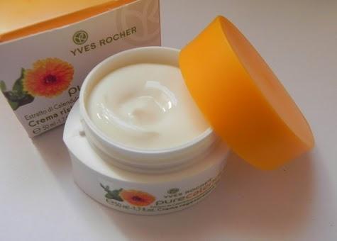 Crema de noche Pure calendula de Yves Rocher, review Crema de noche Pure calendula de Yves Rocher, review
