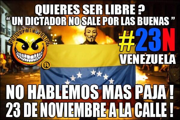 #23NALacalle Hoy es libertad!