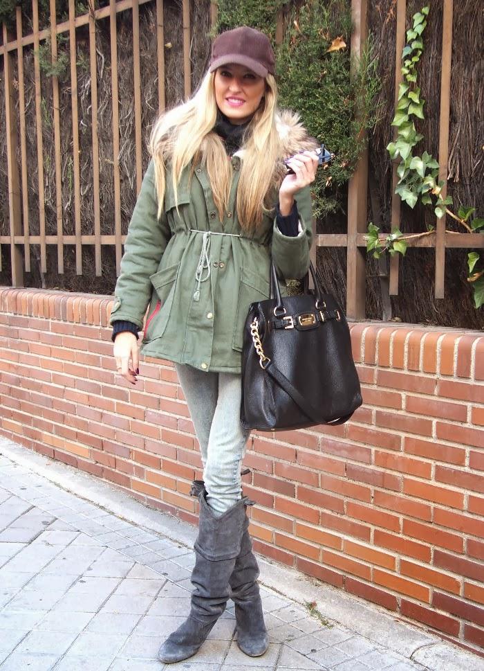Parka and boots