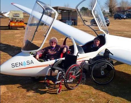 Vuelo a vela para personas con discapacidad