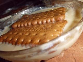 Crema de Avena, en el microondas. crema con galletas