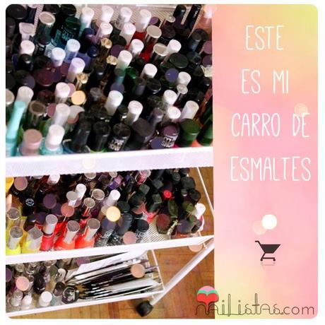 Almacenaje de esmaltes de uñas Almacenaje de esmaltes de uñas