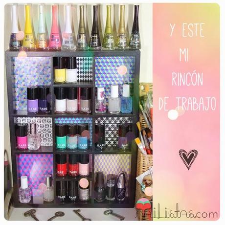 Almacenaje de esmaltes de uñas Almacenaje de esmaltes de uñas