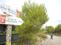 Camino de Santiago. De Barcelona al monasterio de Montserrat