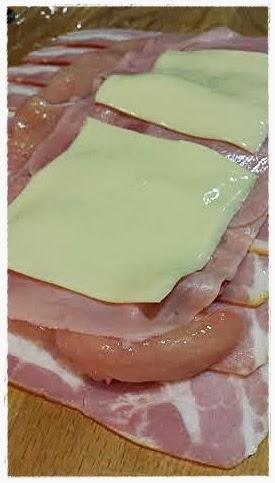 Rollitos de Bacon y Pollo