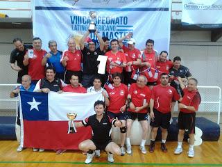 CHILE CONSIGUE EL CAMPEONATO ABSOLUTO LATINO MASTER 2013 DE TENIS DE MESA
