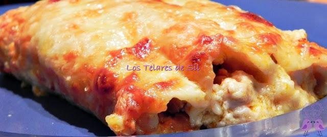 CANELONES DE ATÚN, HUEVO, QUESO Y CHAMPIÑONES CANELONES DE ATÚN, HUEVO, QUESO Y CHAMPIÑONES