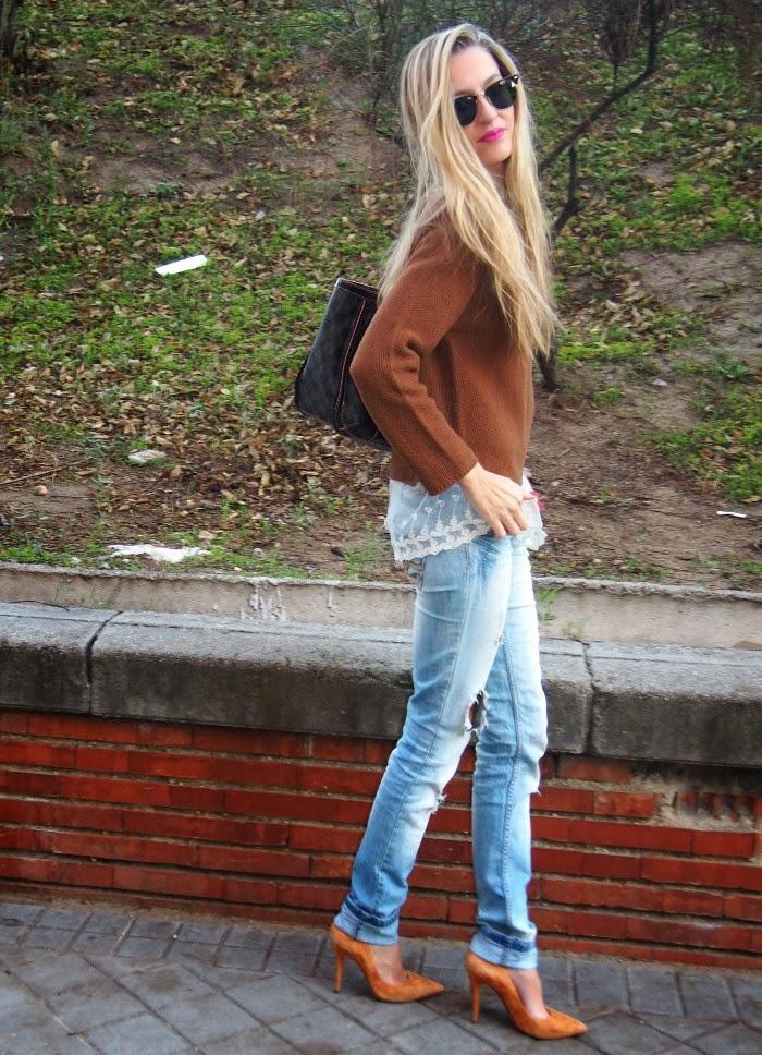 Lace & Wool Sweater