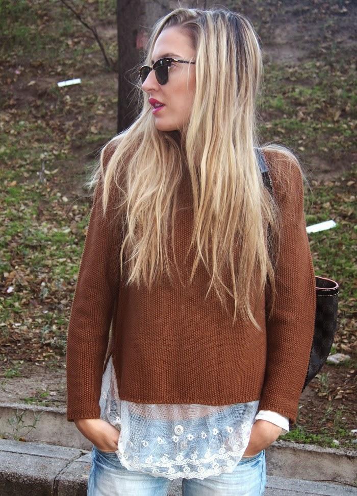 Lace & Wool Sweater