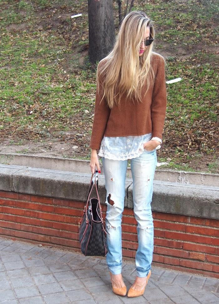 Lace & Wool Sweater