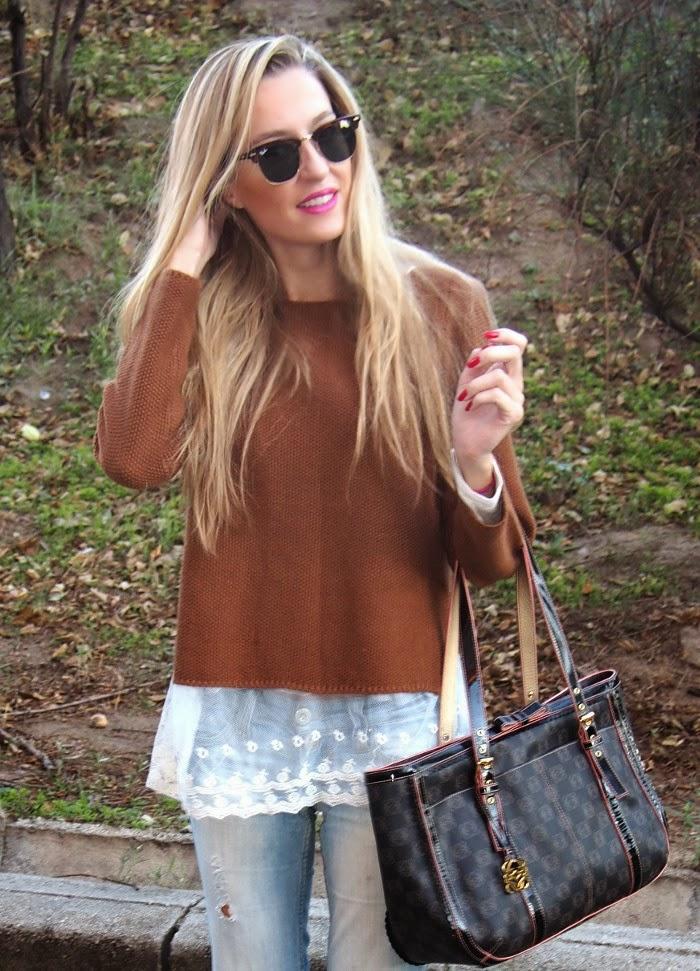 Lace & Wool Sweater