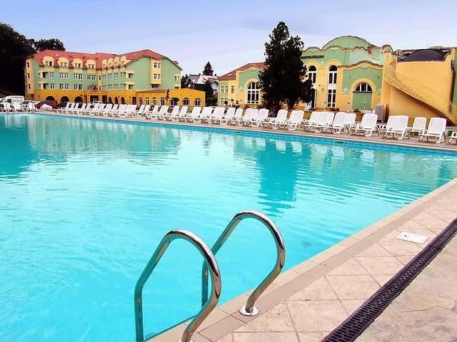 La ciudad de Ocna Sibiului en Rumania