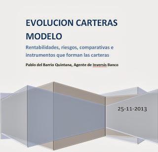 Evolución de las Carteras Modelo hasta el 25 de Noviembre de 2013