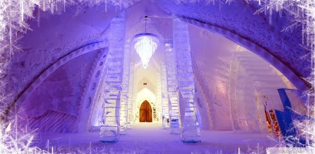 Hotel de Glace - pasillo de hielo