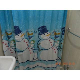 Cortinas de  baño con motivos navideños