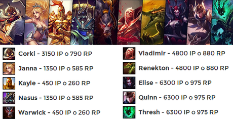 League of Legends: Rotación de campeones y ofertas de la semana - Paperblog