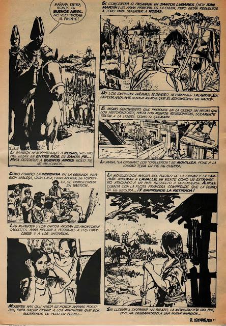 batalla Vuelta Obligado según Descamisado