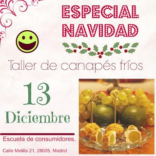 Taller de canpés fríos para Navidad