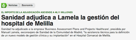 Lamela, el hospital de Melilla y los millones de La Sexta