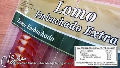 Lomo embuchado y dieta Dukan