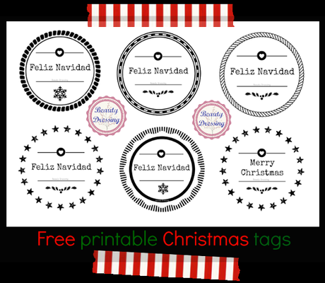 Freebies. Etiquetas regalos de Navidad imprimibles y gratis 2/2