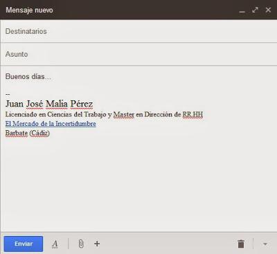Cómo poner tu firma en un correo electrónico
