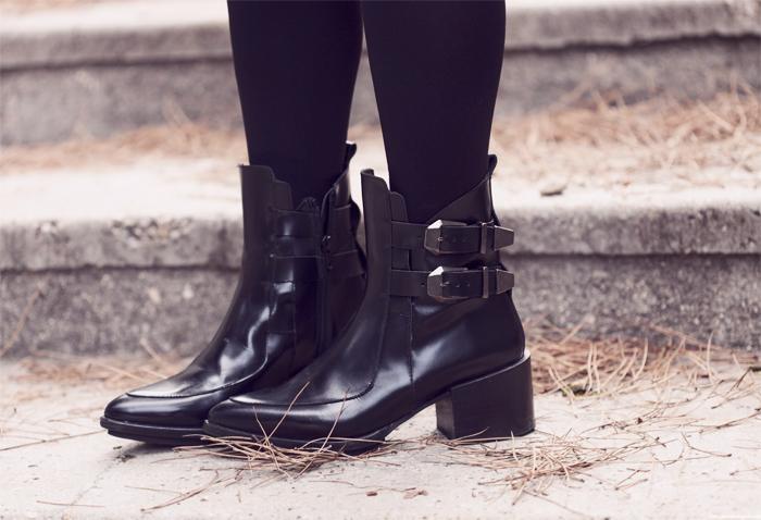 street style barbara crespo textures fashion blogger zara leather jacket skirt eleven paris shirt outfit