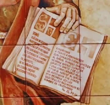 Retablo cerámico de San Román.