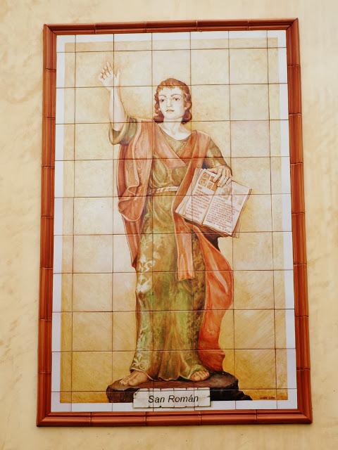 Retablo cerámico de San Román.