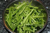 Vainas o Judias verdes con Refrito