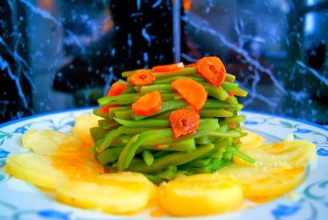 Vainas o Judias verdes con Refrito Vainas o Judias verdes con Refrito