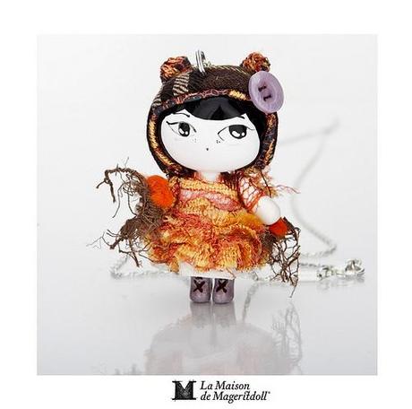 Mageritdoll: Little Vintage Mouse (Resin Art Doll Jewelry - Joyas de Muñeca. Muñeca artística resina) by La Maison de Mageritdoll