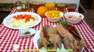 ingredientes pato a la naranja