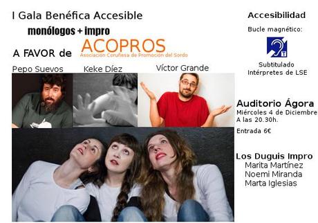 I Gala Accesible de ACOPROS: Monólogos + Impro