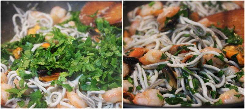 Tallarines a la marinera (paso a paso) catsvb